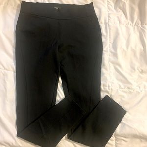 EUC Simply Vera Black Skinny Dressy Ponte Pants Med M Tummy Control Slacks